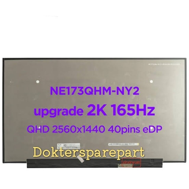 Led lcd Razer Blade 17 RZ09-0423EEA3-R341  NE173QHM-NY2 17.3 QHD 165HZ 40Pin