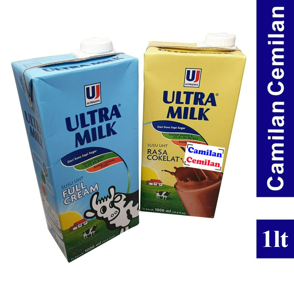 

Ultra Milk Susu Ultra UHT Plain Full Cream Coklat 1 Lt