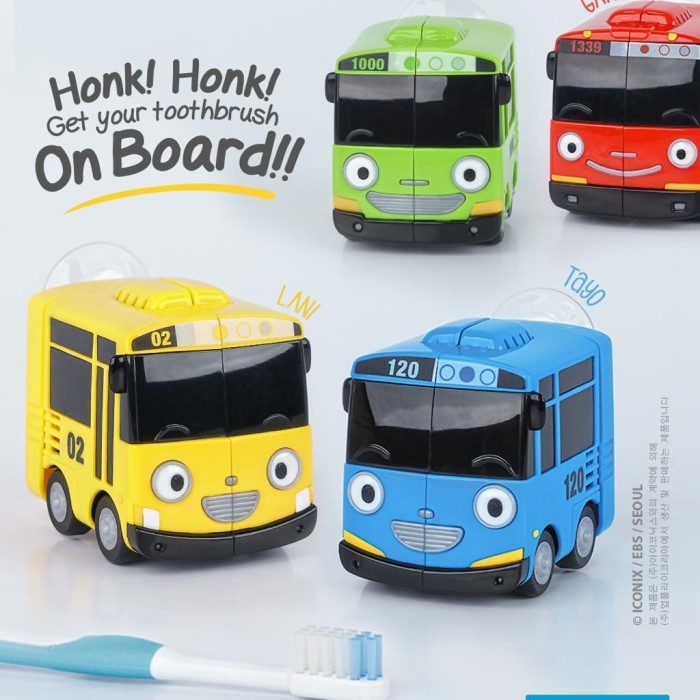 Flipper Toothbrush Holder - Penutup Pelindung Sikat Gigi Steril - Tayo