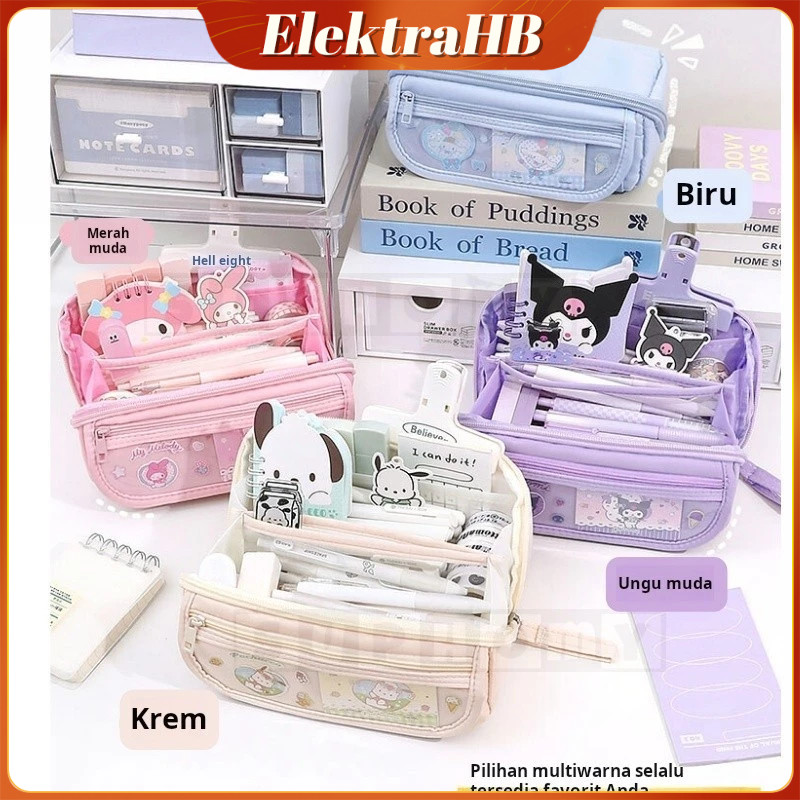 

9 Lapis Sanrio Lucu Pena Tas Karakter Anime Berkapasitas Besar Tempat Pensil Melody Kuromi Cinnamoroll Alat Tulis Pensil Kasus Sanrio Kuromi Melody Cinnamoroll Kartun