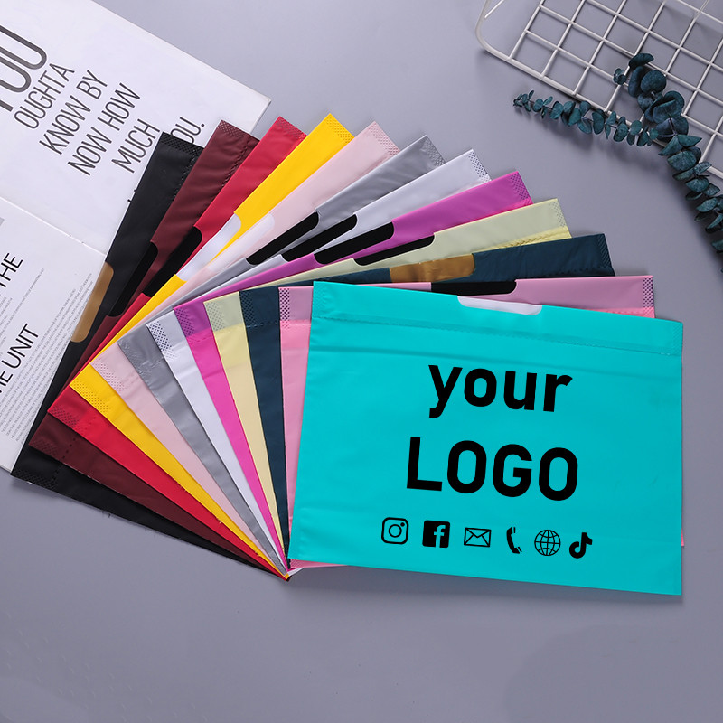 

Minimum order of 50 pieces colorful packing bags drawstring bags drawstring pockets waterproof plastic bags with printed logo