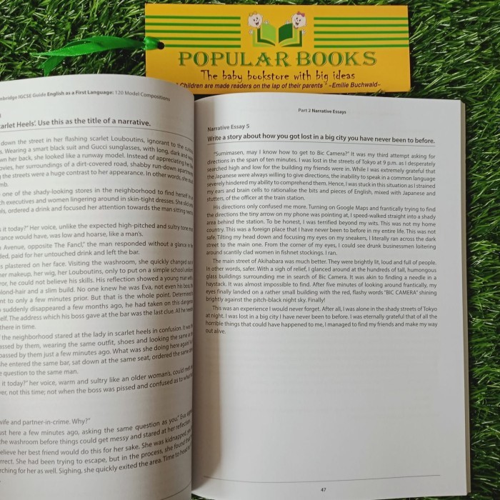 

Cambridge IGCSE Guide - English as a First Language 120 Model Compo