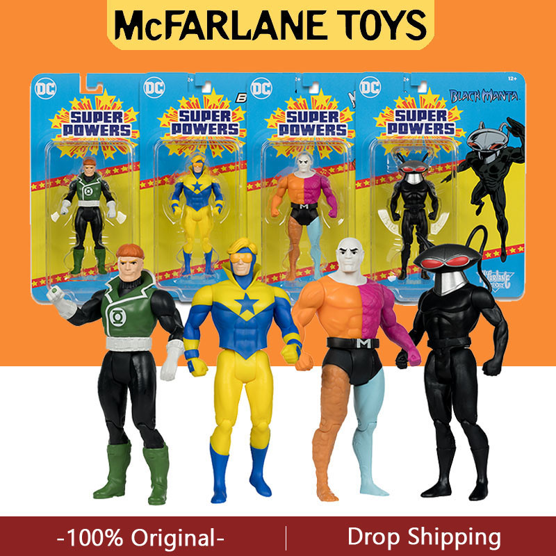 McFarlane Toys  DC Super Powers Black Manta in Black Suit Metamorpho Booster Gold 4.5" 12 cm Figure 