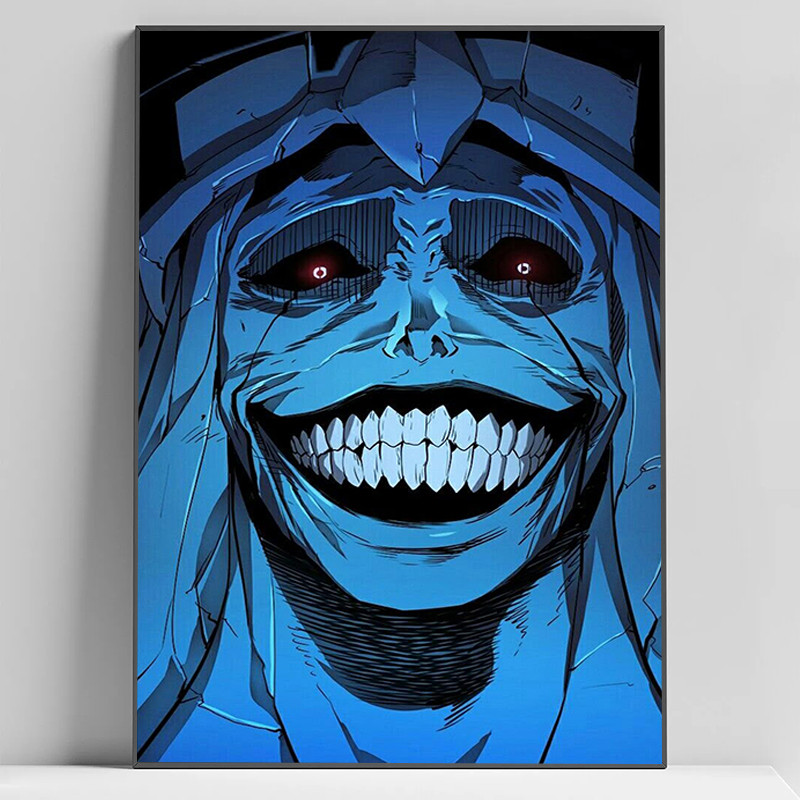 

Korean Popular Anime Solo Leveling Comic Art Poster Canvas Painting and Prints Wall Art Cartoon Picture for Room Wall Home Decor