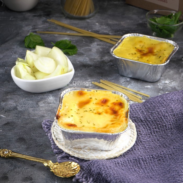 

Pasta Spaghetti Brulee Keju Lumer 100 ml Snack Box
