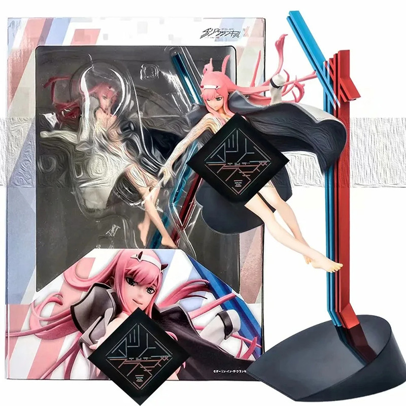 34cm Sexy Anime DARLING in the FRANXX Anime Figure Toy Zero Two 02 Sexy Girl PVC Action Figure Colle