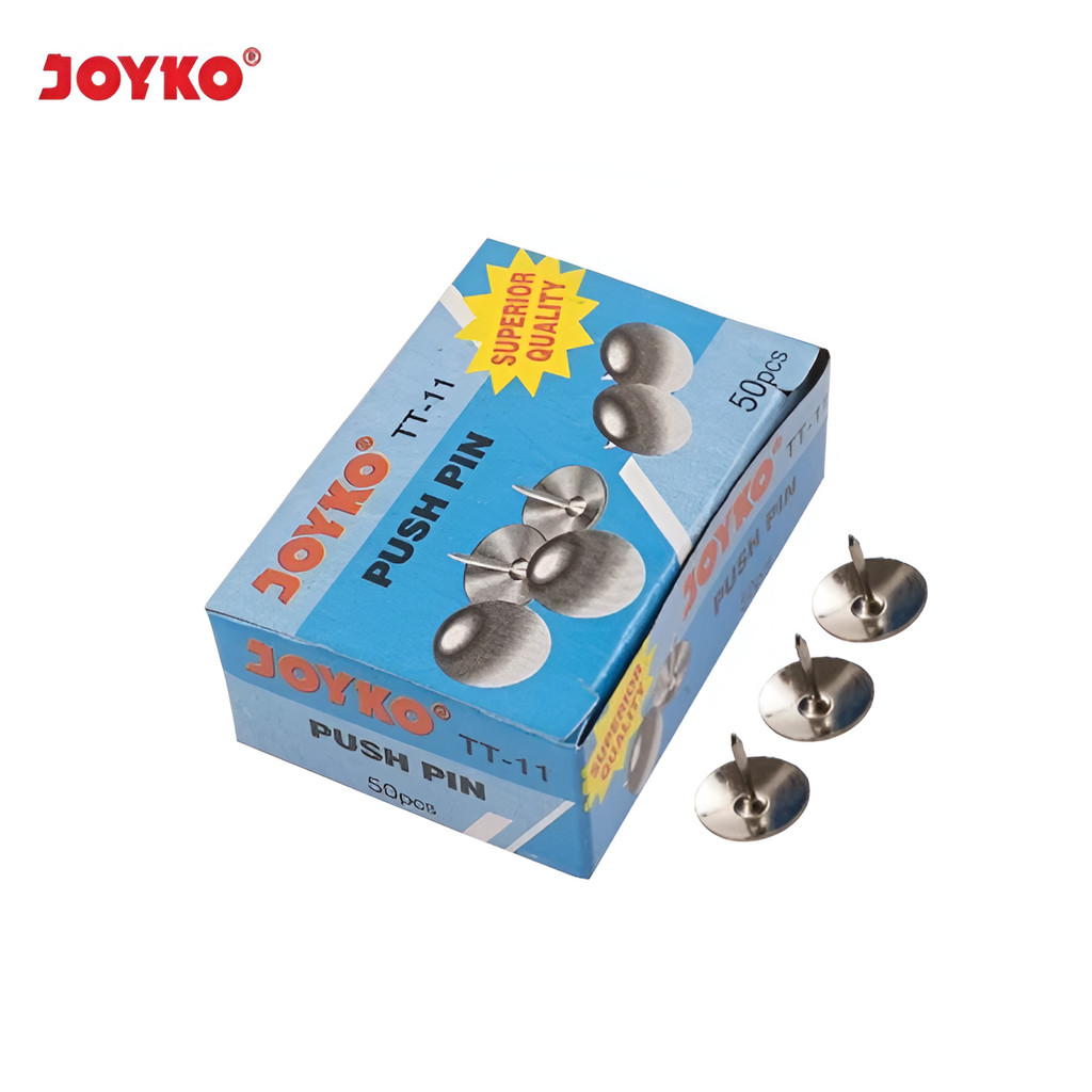 

Thumb Tacks / Pines / Paku Payung Joyko TT-11 (1 pak Isi 50 Pcs)