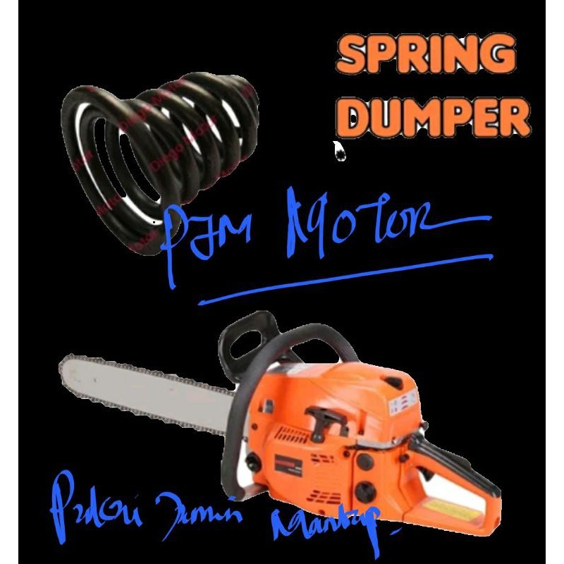 

SPRING DUMPER DAMPER PER BODI BODY MESIN CHAIN SAW SENSO SINSO MINI KECIL 5200 5500 5800 amplas