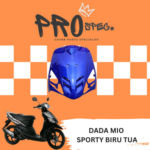 Win - Dada Mio Sporty Biru Tua Panel Tameng