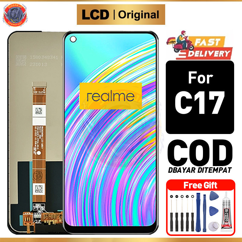 LCD Realme C17 Original 100% Fullset ori asli hp Touchscreen Murah For Glass Touch Screen Digitizer