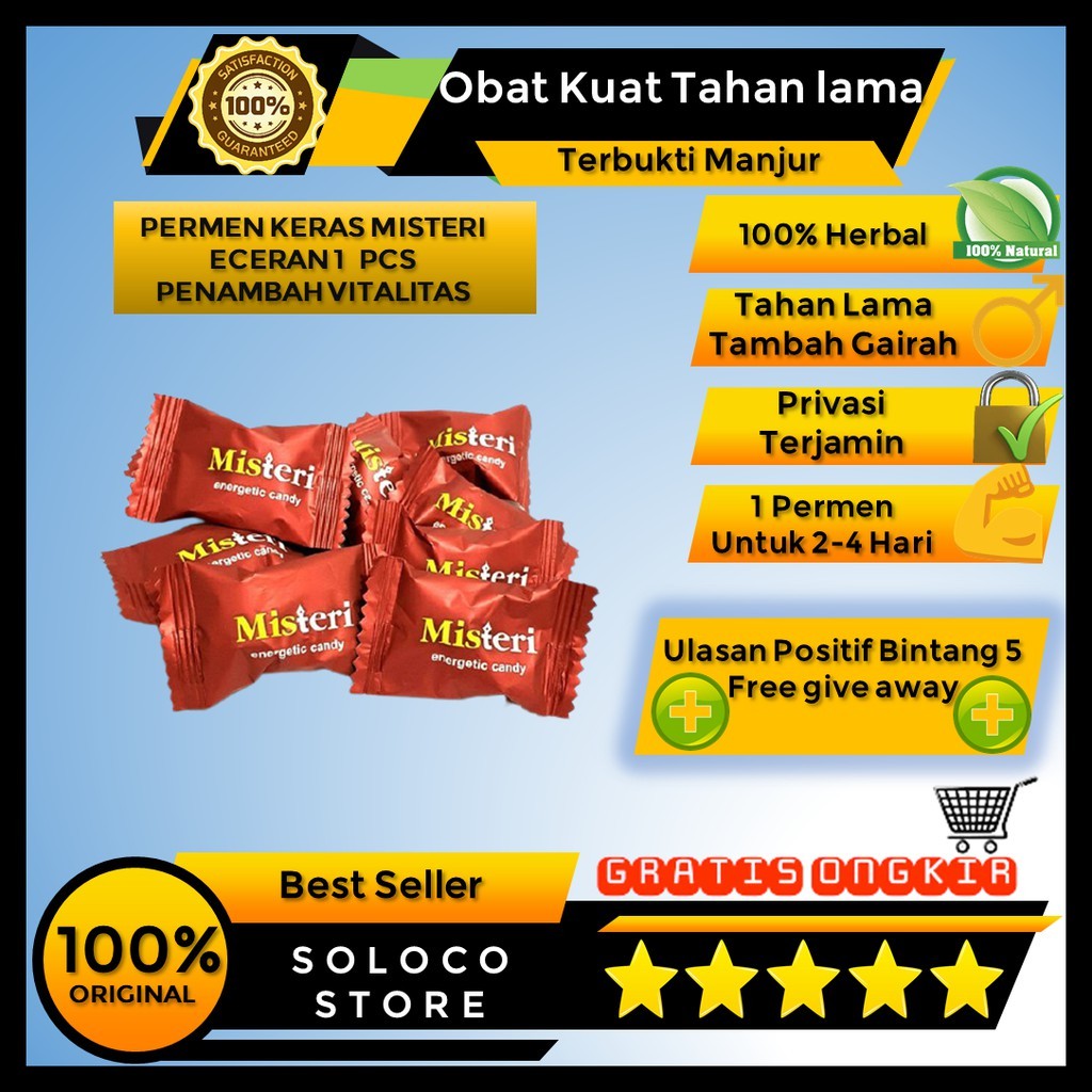 

PERMEN MISTERI PERMEN KOPI KERAS TRIAL 1 PCS PENAMBAH VITALITAS PRIA TRIAL 1 PCS