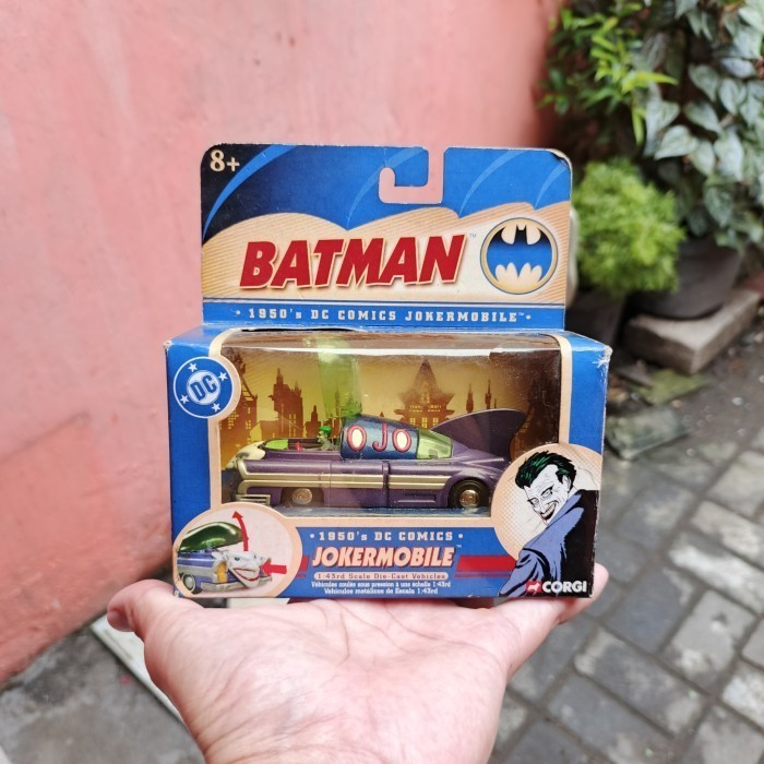 Jokermobile DC Comic Batman Corgi 1/43 Rare Vintage VHTF Miniatur Mainan Diecast
