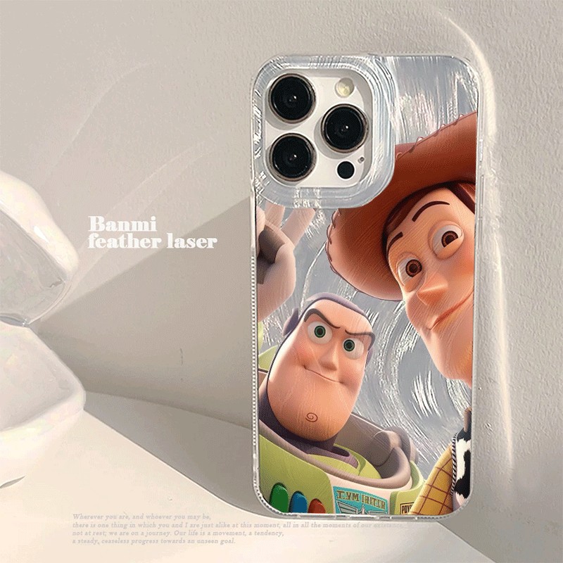 CUSTOM CASE Toy Story Buzz Lightyear Woody fans seri Kompatibel untuk iPhone 7/8 plus XS MAX XR 11 1