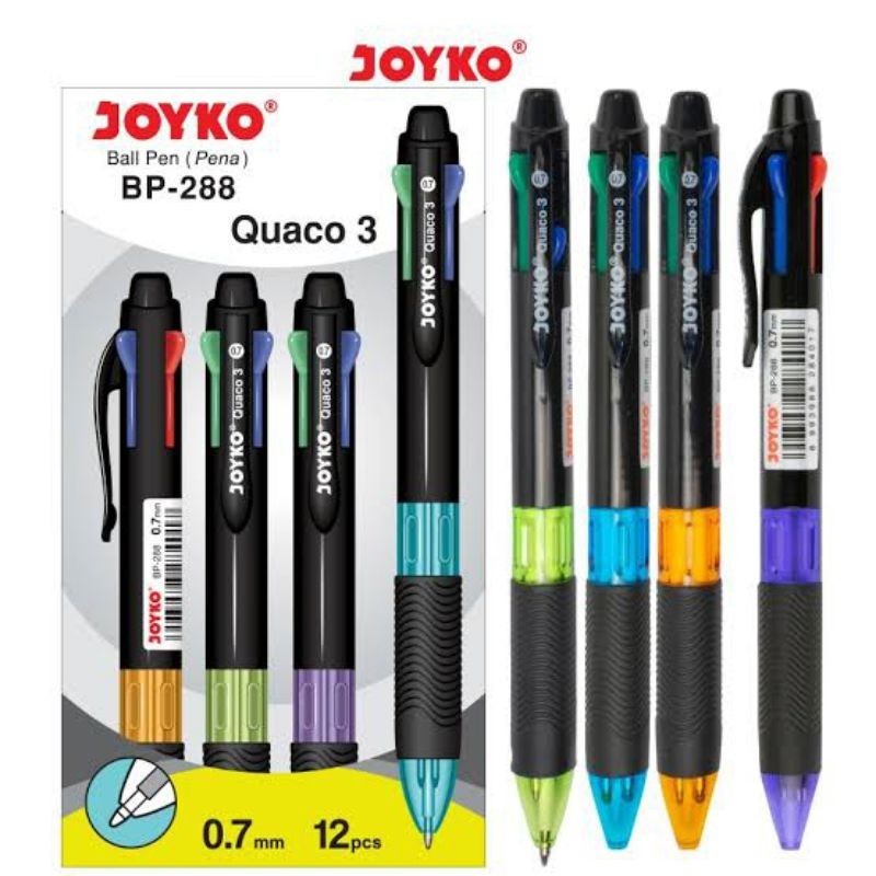 

JOYKO QUACO BP-288 PULPEN 4 WARNA (1PAK/12PCS)