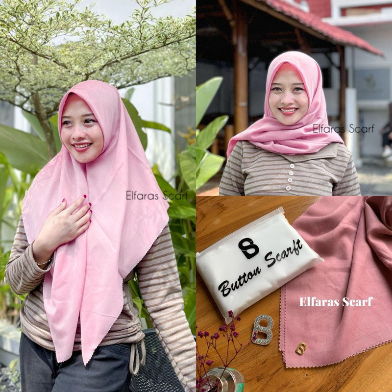 HIJAB VOAL PIN B BUTTONSCARVES HIJAB POLOS PREMIUM FREE POUCH