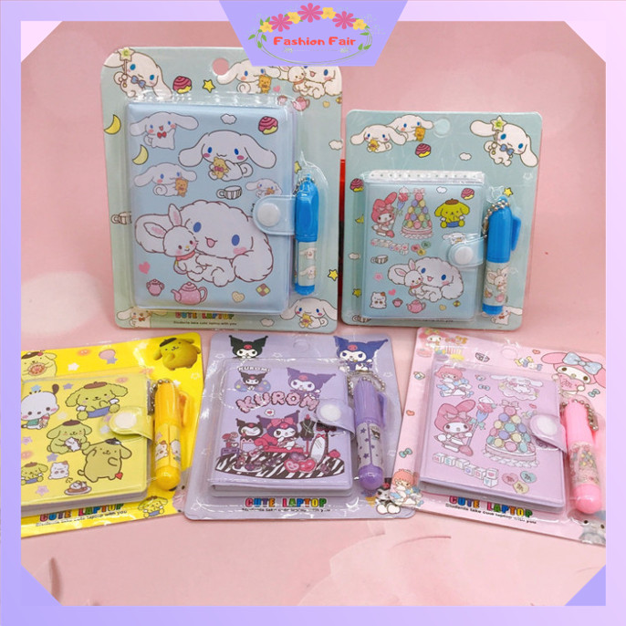 

Osm Jkt - S6146 Cute Mini Note Book 2 in 1 / Set Memo Diary Motif / Mini Klip Note Book and Pen / Buku Diary Kancing