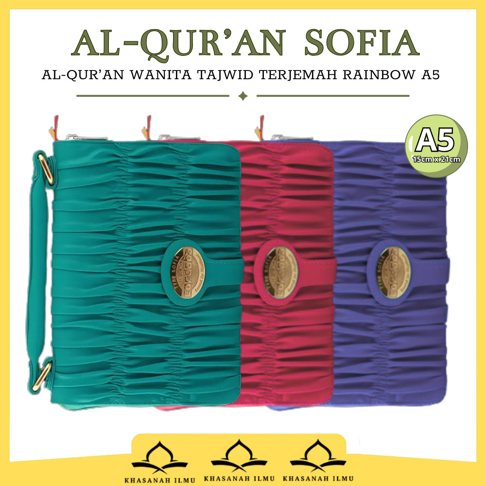 Al Quran Sofia A5 Resleting Model Tas Alquran Wanita Tajwid Terjemah Ukuran Sedang Penerbit Cordoba