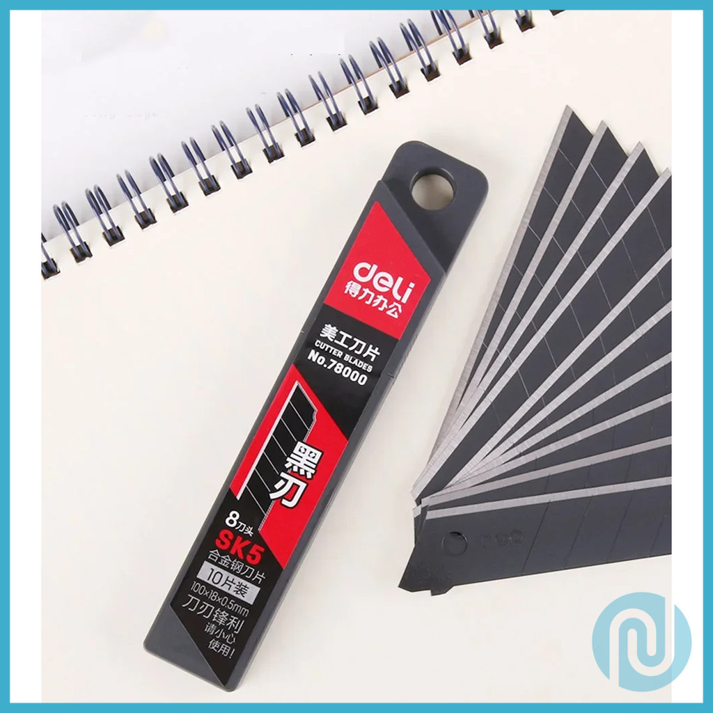 

Alat Potong Cutter Knife Alloy Steel 18mm 10 PCS