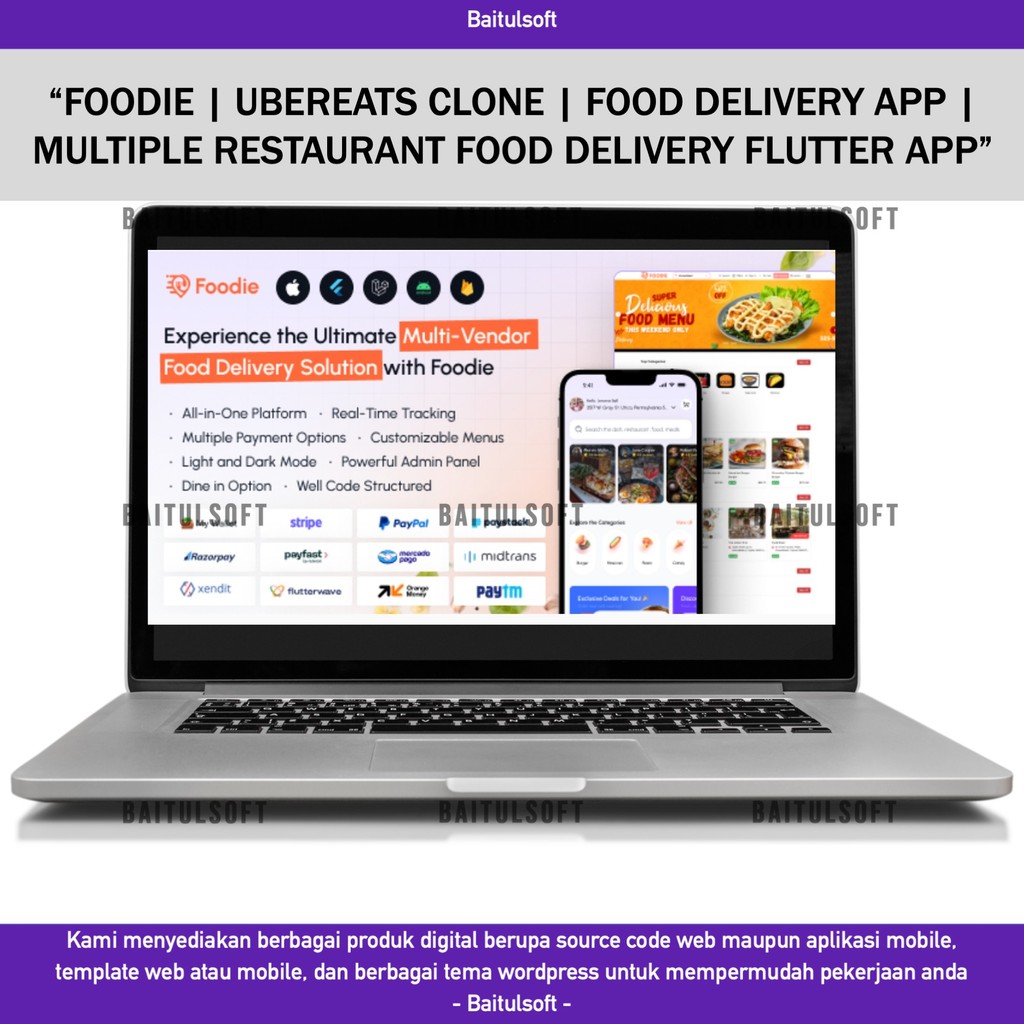 SOURCE CODE APLIKASI MOBILE FOODIE | UBEREATS CLONE | FOOD DELIVERY APP | MULTIPLE RESTAURANT FOOD D