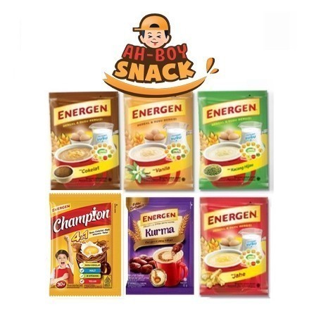 

ENERGEN SEREAL RENCENG SACHET (10 SACHET X 32 GRAM) 320 GRAM - COKLAT, VANILA, JAHE, KACANG HIJAU, KURMA - ALL VARIANT
