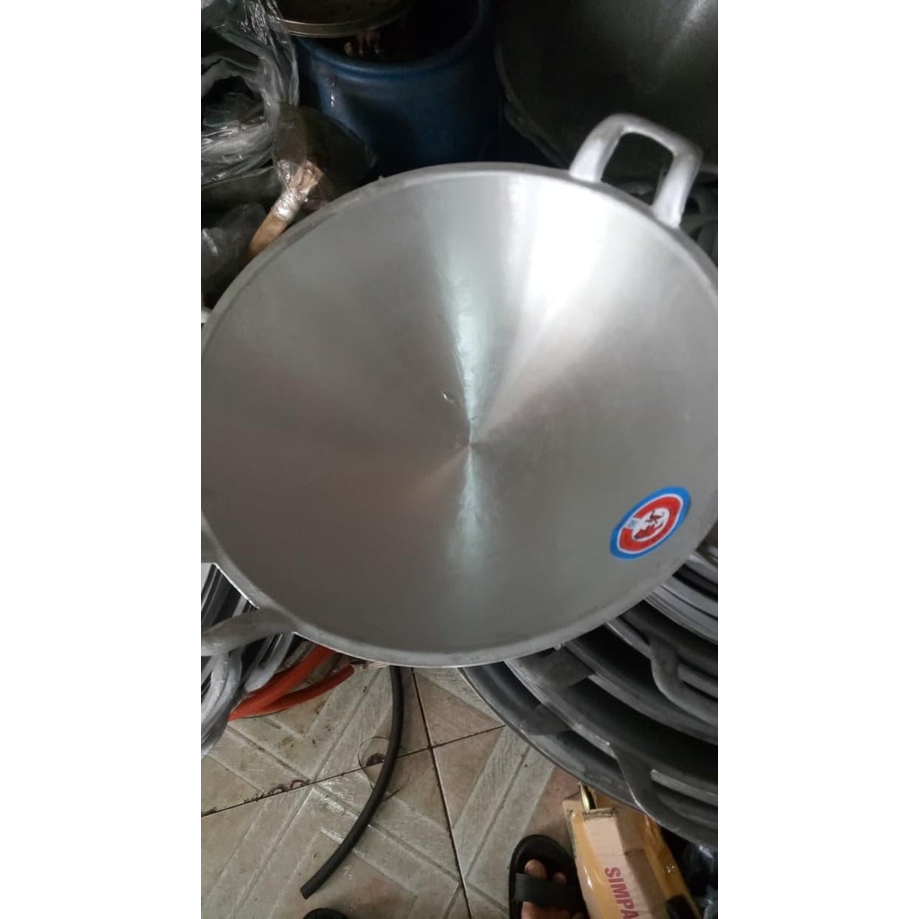 Wajan / katel / Kuali Penggorengan Alumunium No 20 / 50cm GAJAH