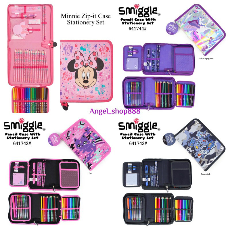 

Smiggle Midi Zip Kit Stationery Gift Set/Pensil Warna Set