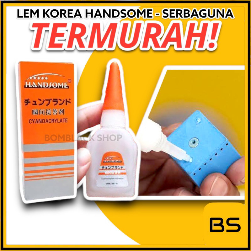 

Lem HANDSOME Korea Kualitas Super Perekat Power Glue Lem Super Besi Lem Cair TERMURAH