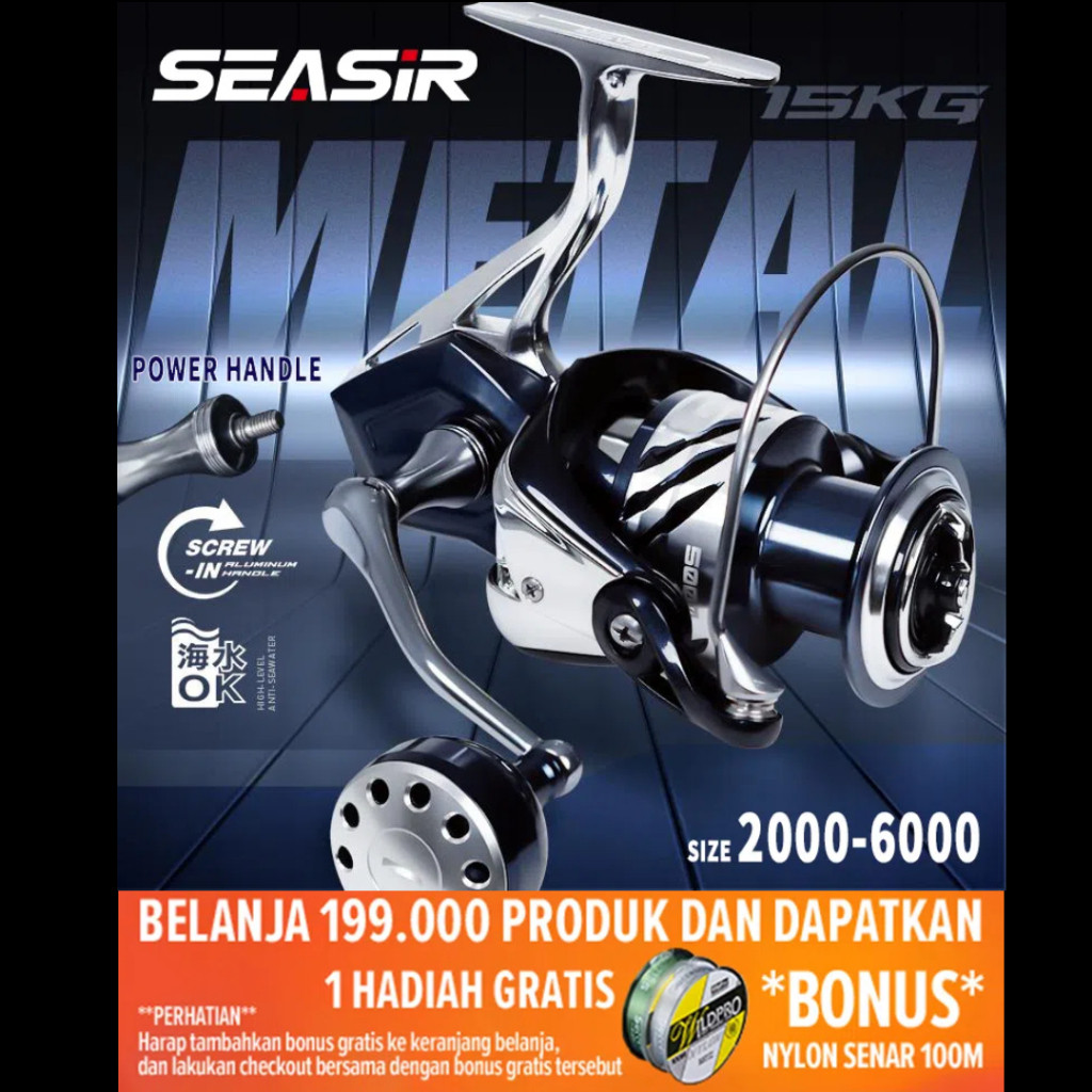 [OFFICIAL] SEASIR CONTRA Power Handle Reel Pancing SW Saltwater, 3000/4000/5000/6000 Reel Spinning a