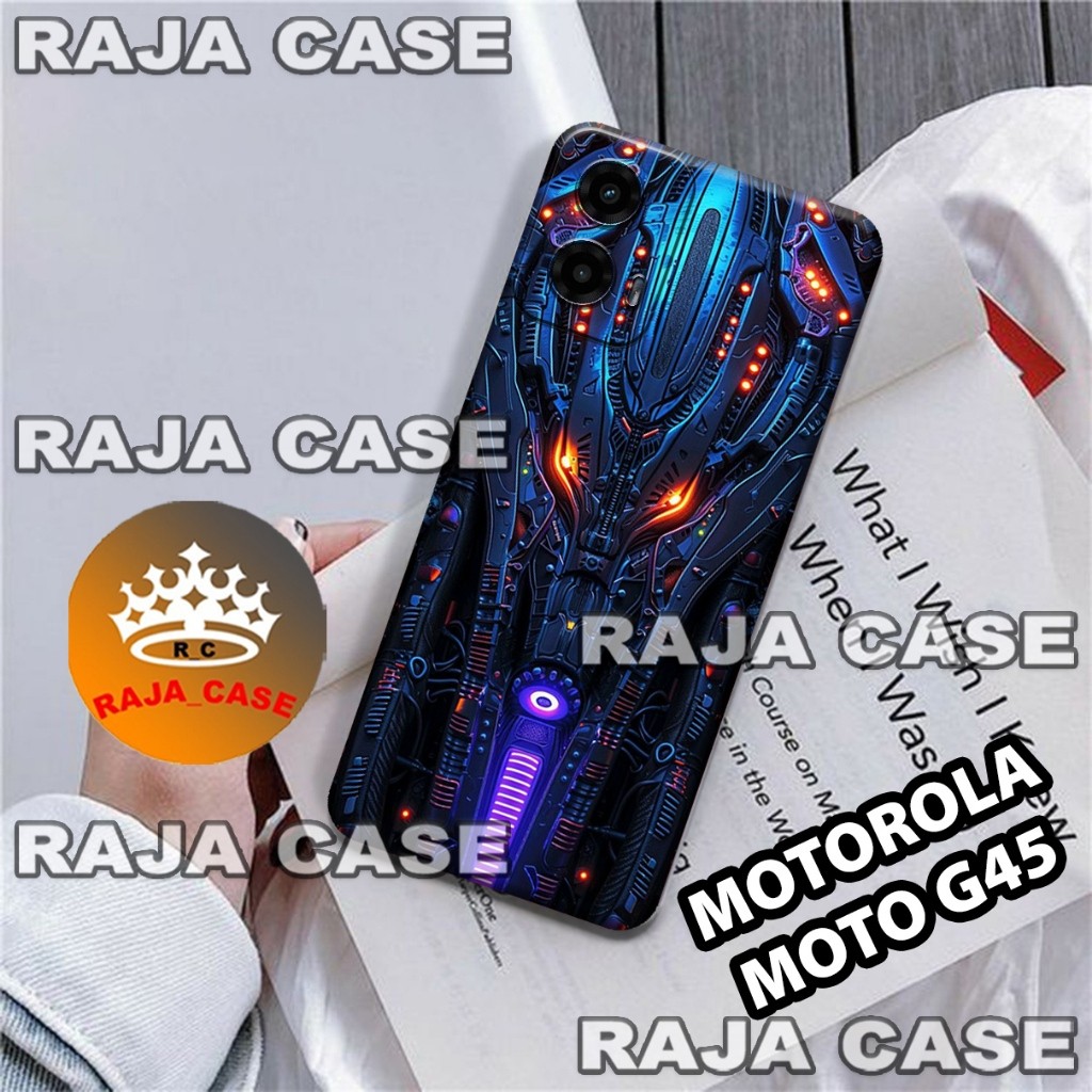 Rc16/Softase karet MOTOROLA MOTO G45 - Motif Robbot - Case Hp MOTOROLA MOTO G45 - Casing MOTOROLA MO