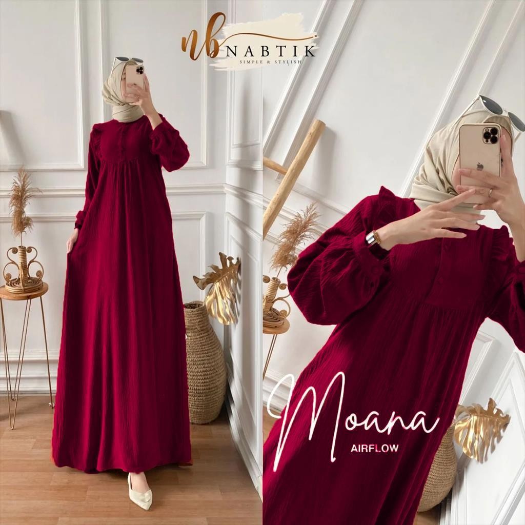 randamuda643officialGamis terbaru 2024 lebaran wanita import / GAMIS TERBARU / DRESS MOANA JUMBO / G