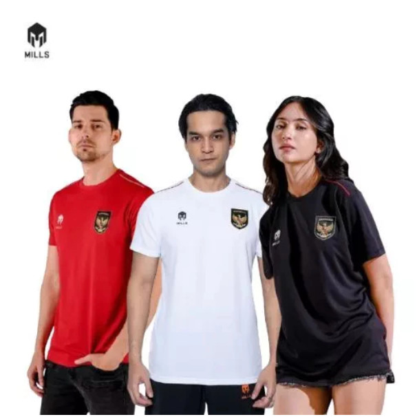 Jersey Kaos Timnas Indonesia MILLS Indonesia Shirt SV Original