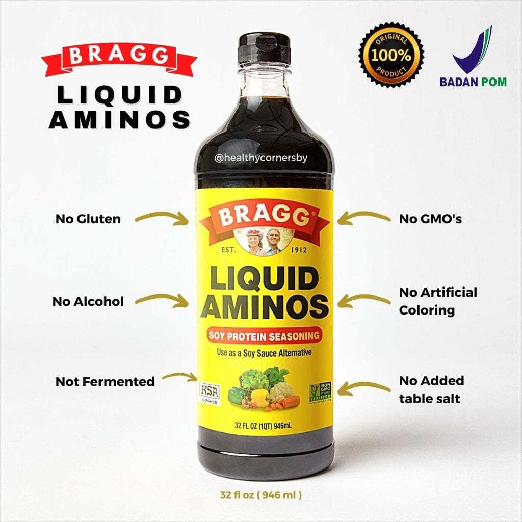 

Bragg - Liquid Aminos (946 mL) Kecap Asin Organik Gluten Free