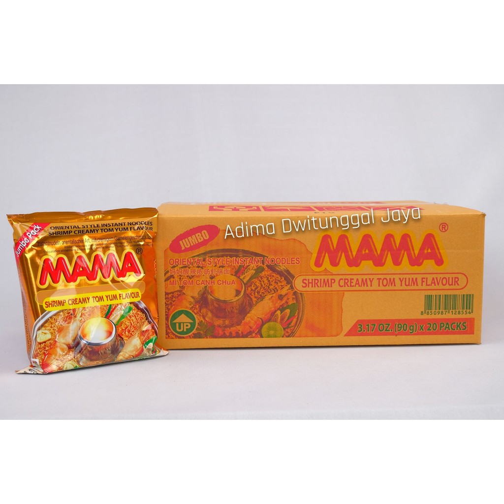 

MAMA Shrimp Creamy Tom Yum / Mi Instan Rasa Udang Asam 90 gr x 20 - Karton