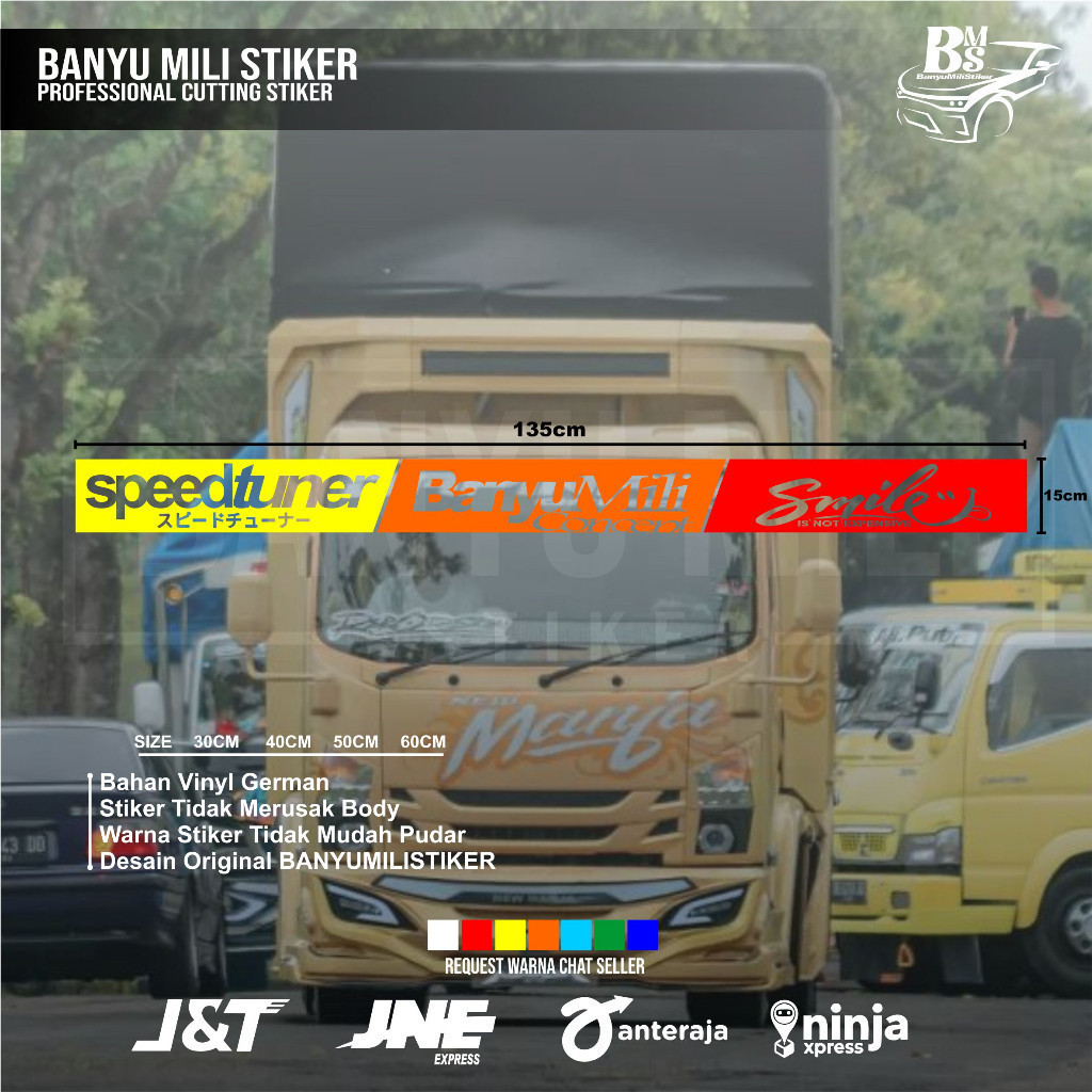 Stiker kaca truk depan stiker variasi kaca truk pickup stiker request