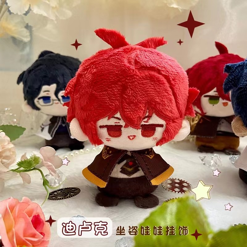 Genshin Impact Plush Diluc Mavuika Kinich Dainsleif Lyney Nahida Wanderer Cartoon Figure Pendant Ani