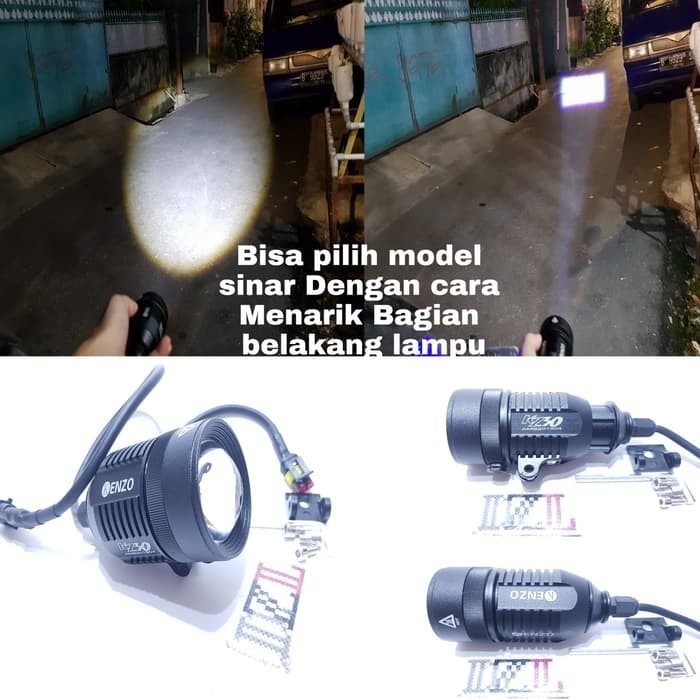 lampu tembak sorot led cree KENZO KZ30 bisa mengubah model cayaha bula