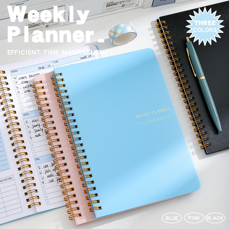 

2025 A5 weekly planner paper letter diary for school goal planner stationery organizer