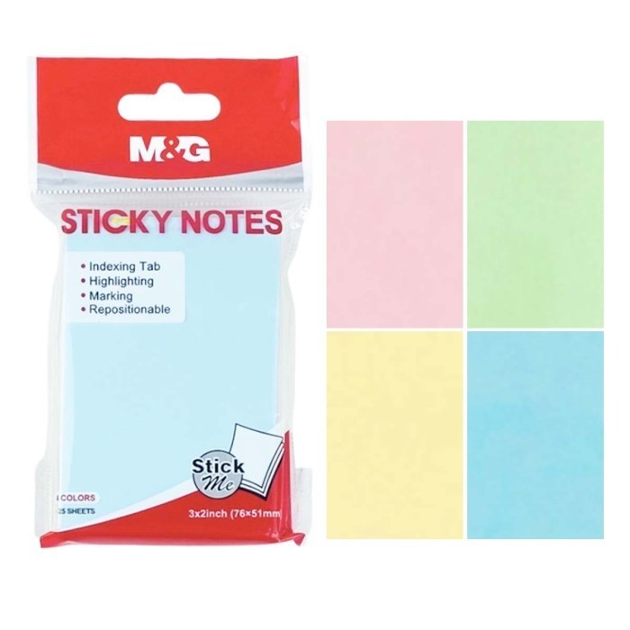 

Sticky Note Memo Tempel Neon Colour M&G YS-92/YS-182/YS-183/ YS-184/YS-185/YS-186/YS-187