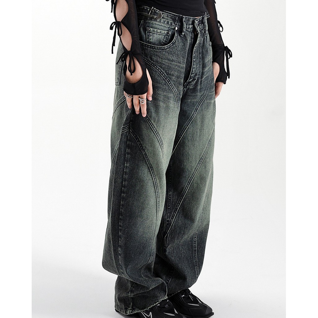 CATHA - Line Up Snow Washed Baggy Jeans