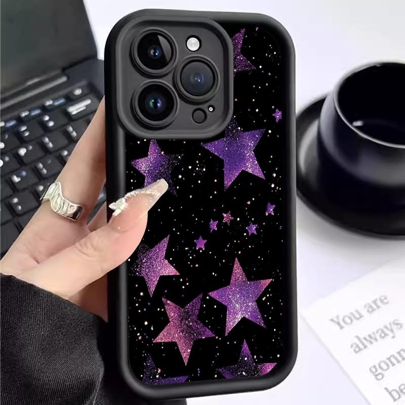 Soft Case For OnePlus Nord N20 SE Silicon TPU Artistik Bintang Lensa Pelindung Migun Case