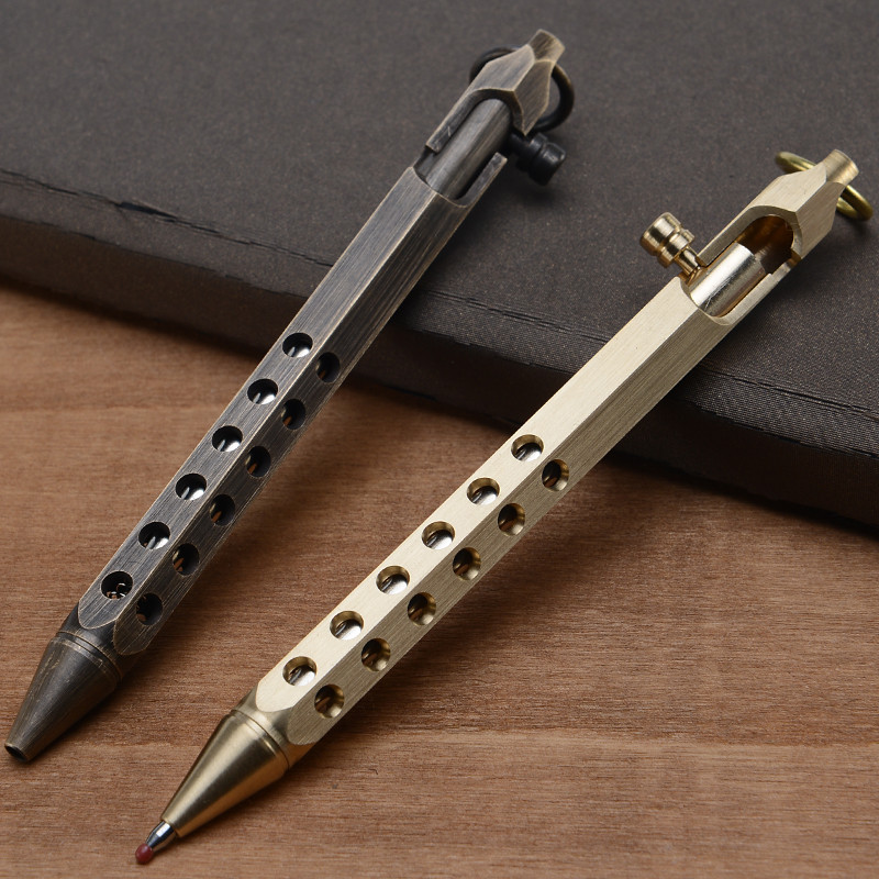 

Creative Vintage Brass Ballpoint Pens Handmade Matel Signature Pen Office Business Gift Stationery Supplies