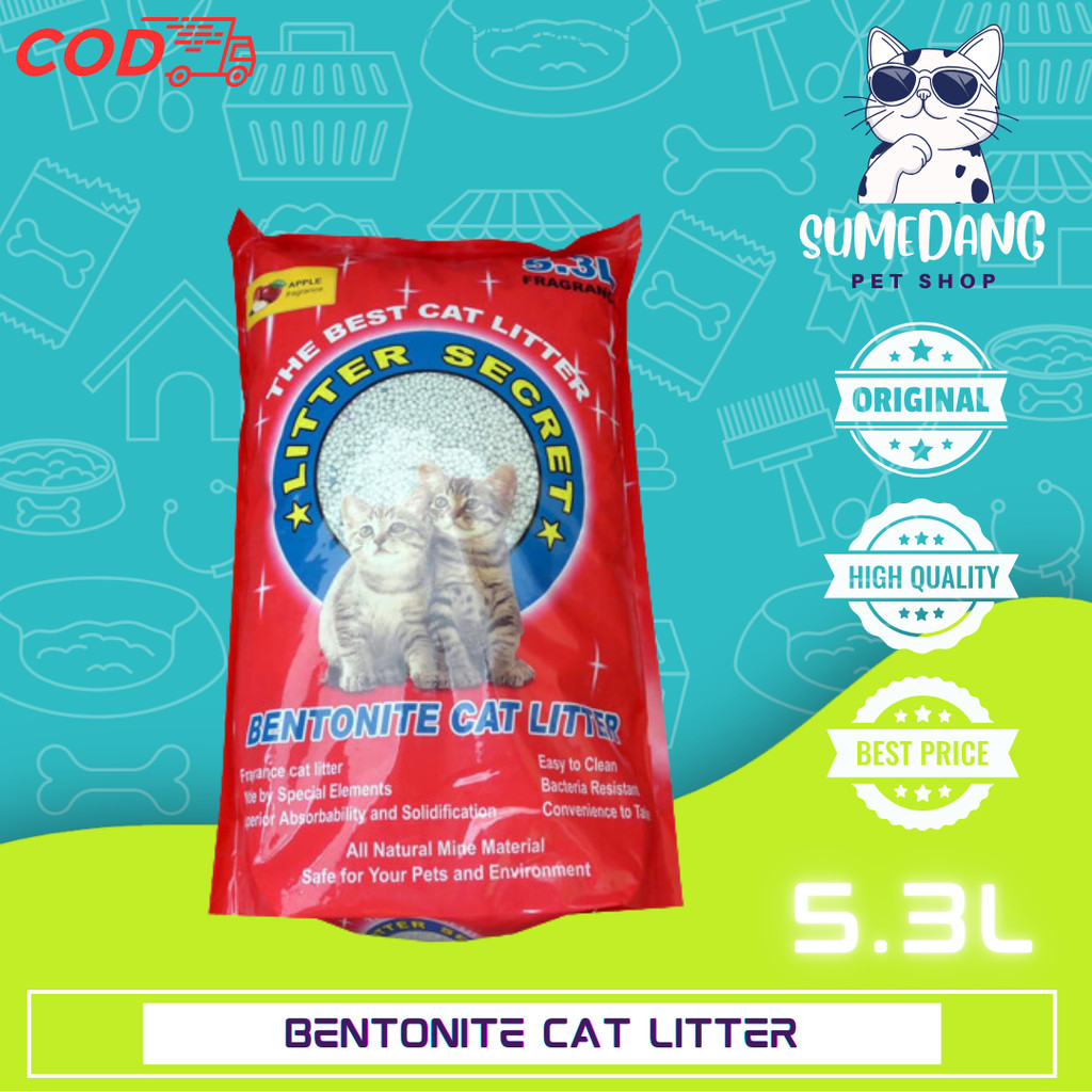 Pasir Bentonite Cat Litter Secret 5.3 Liter