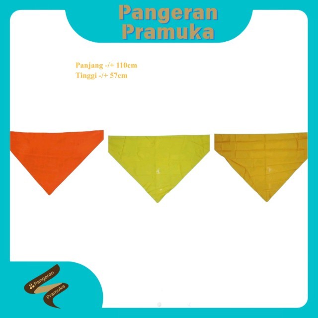 Syal Polos wira Kuning Ukuran Sma