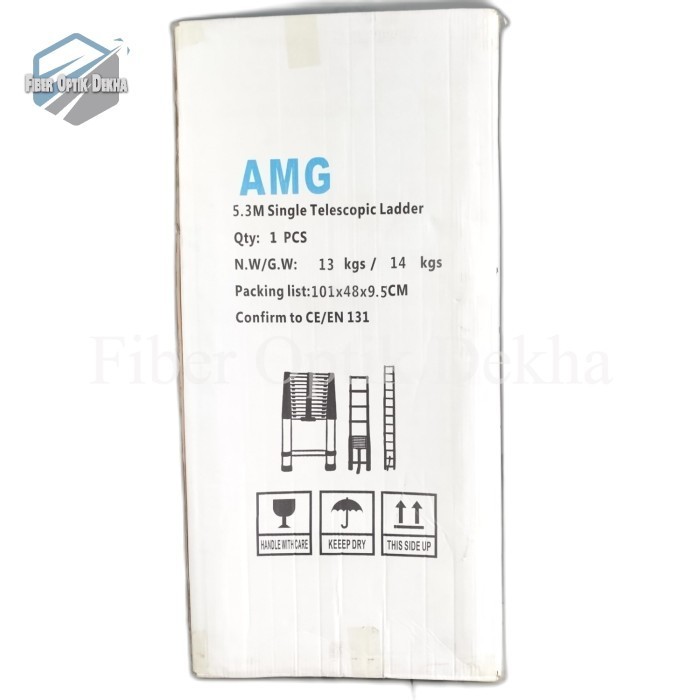 Tangga Teleskopik 5.3 Meter - Biru AMG Tangga Teleskopik Lipat 5.3M