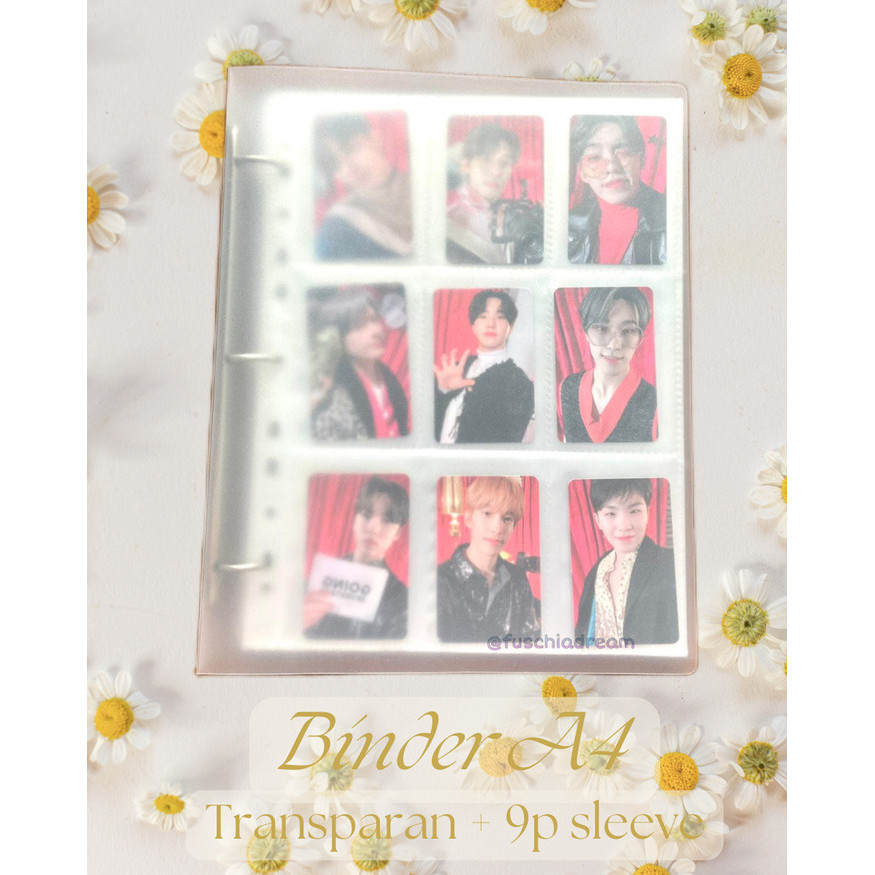 

Binder + 9p Sleeve Photocard Polaroid KPOP - Transparan