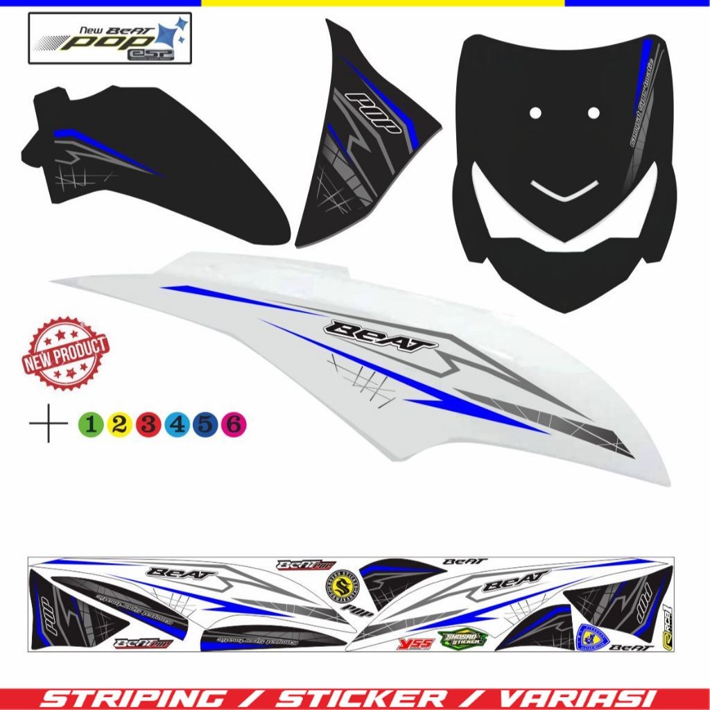 STIKER HONDA BEAT POP NEW / VARIASI STICKER BEAT POP FI STIKER