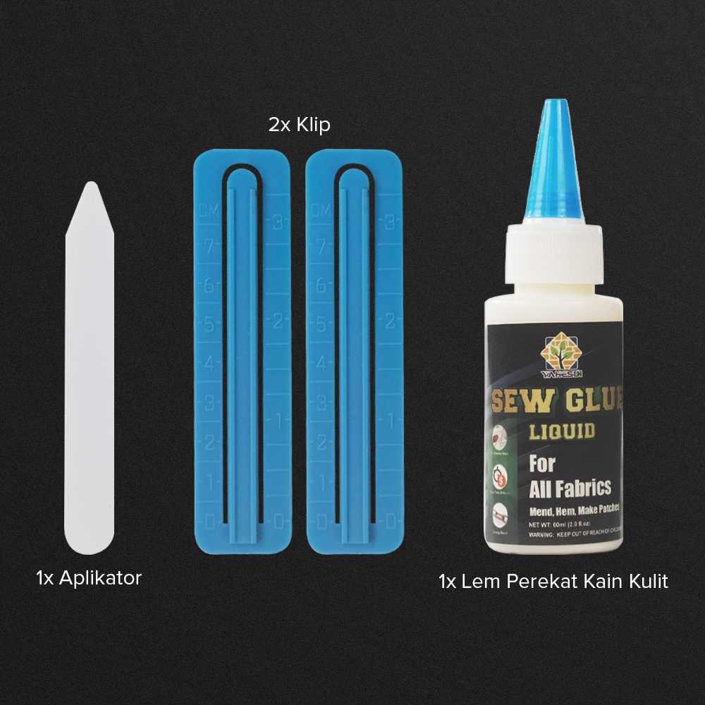 

ALHQSTR YAHESDI Cairan Liquid Lem Perekat Kain Kulit Sew Glue 60ml - VS255‼️COD‼️