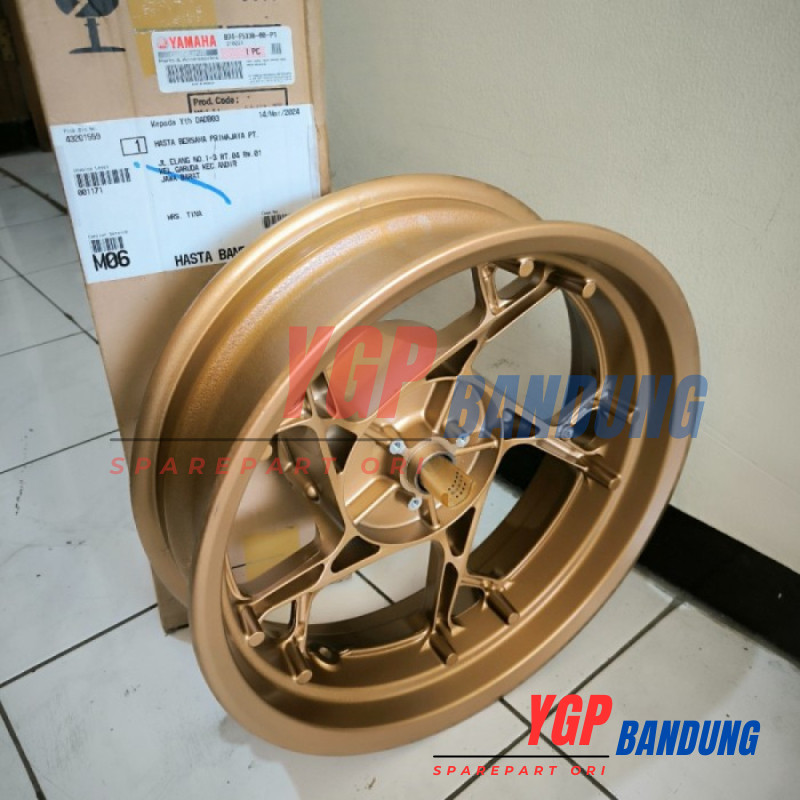 Pelek Velg Vleg Racing Belakang Xmax 250 Xmax250 Gold B74-F5338-00-P1 Original 2021-2024