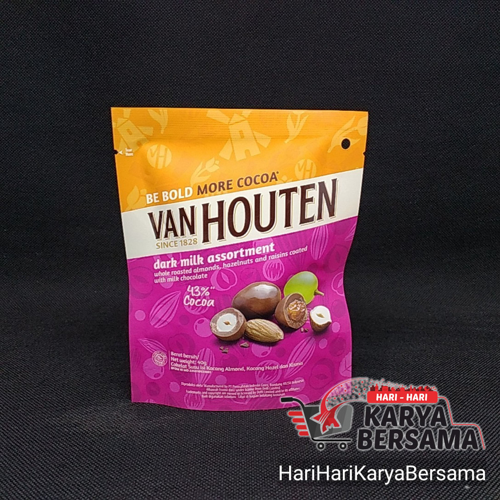 

MAKANAN RINGAN COKELAT VAN HOUTEN DARK MILK ASSORTMENT 40GR