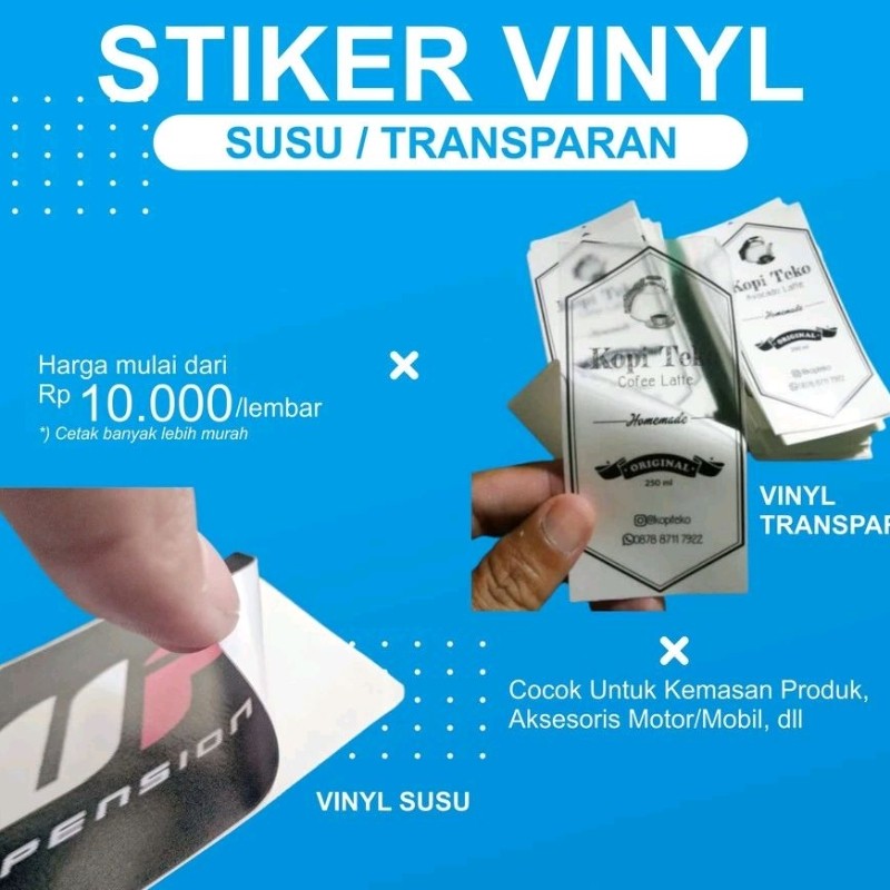 

Cetak Kilat - Cetak stiker vinyl Sticker Printing